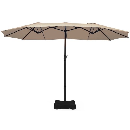 Podwójny parasol ogrodowy na taras z podstawą 460 cm