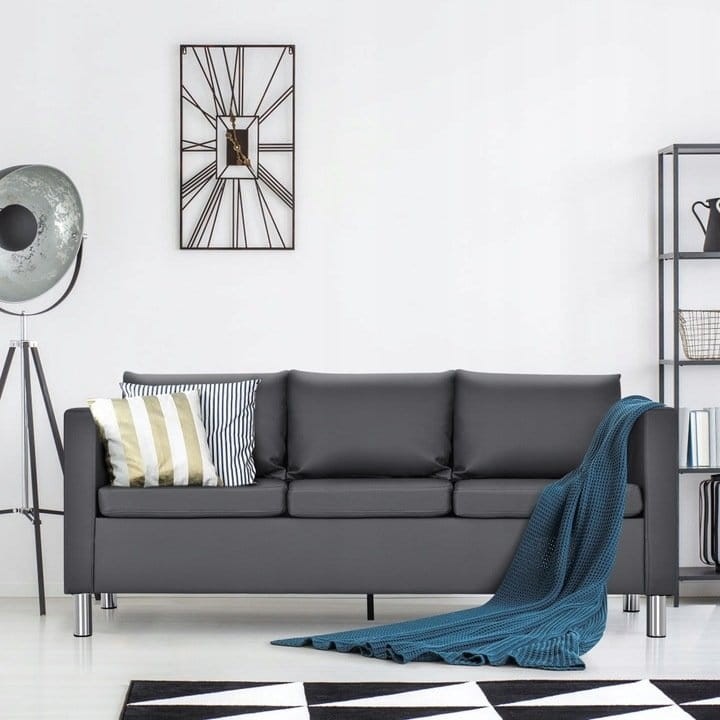 Kanapa sofa 3-osobowa skórzana