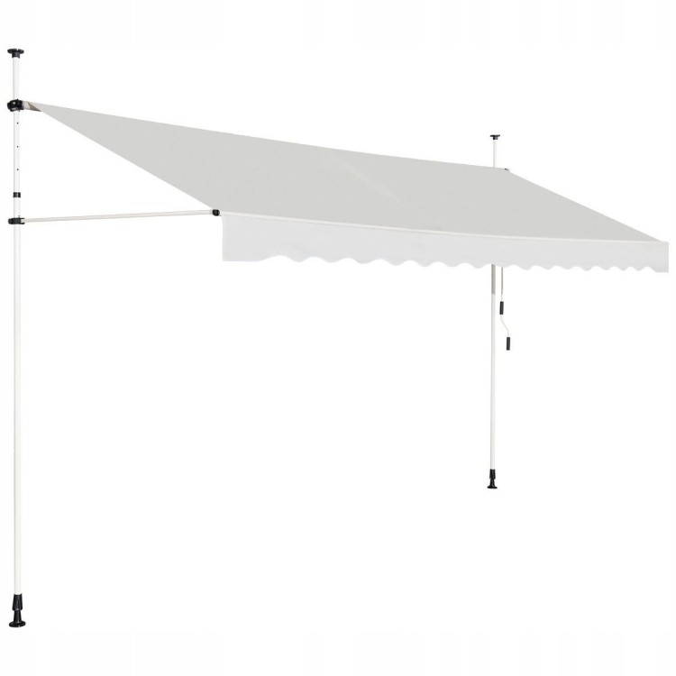 Markiza balkonowa rozporowa teleskopowa 395x120cm