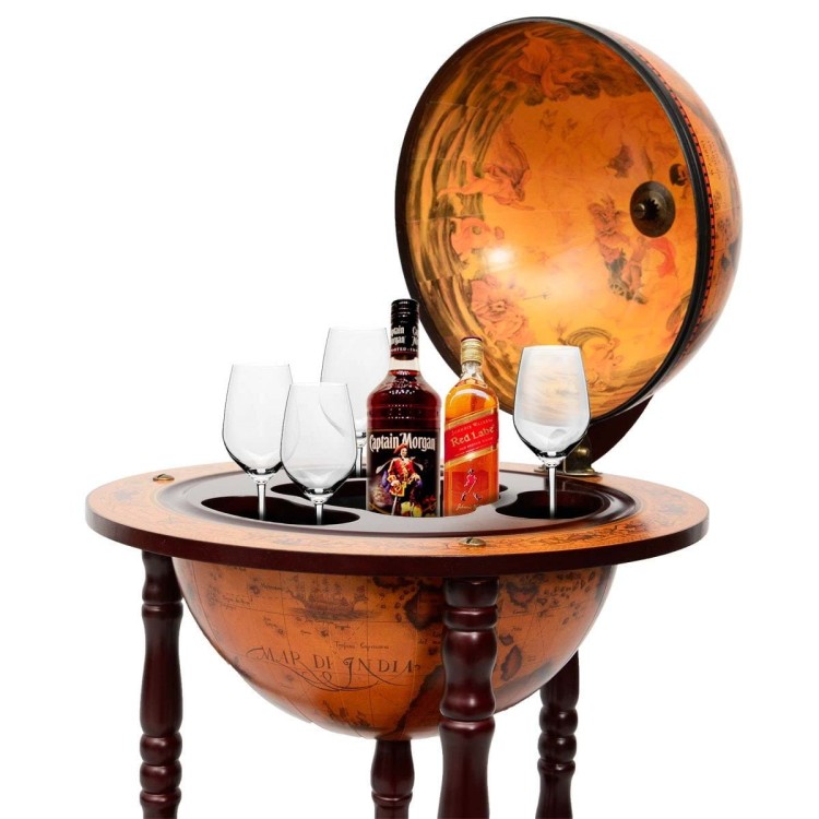 Barek globus na alkohol w stylu vintage
