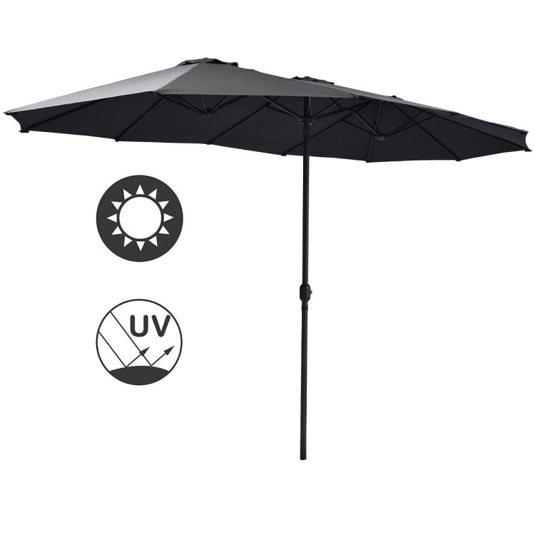Podwójny parasol ogrodowy na taras 460 cm