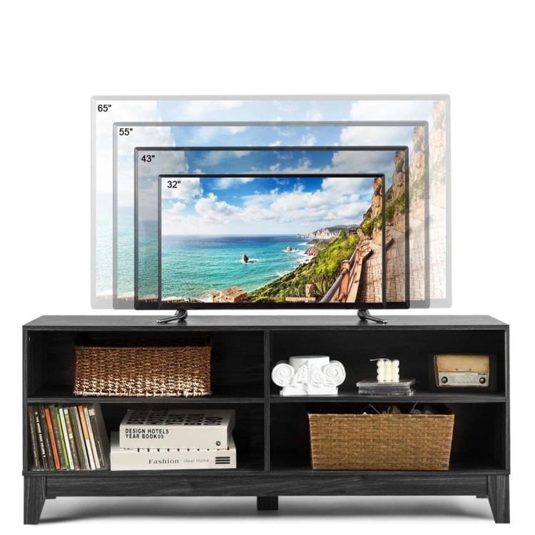 Drewniana szafka RTV z półkami 147 x 40 x 61 cm