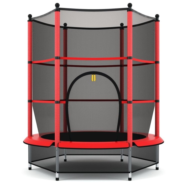Trampolina dla dzieci z siatką i klapą 140cm