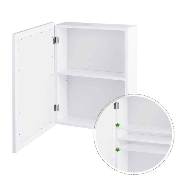 Szafka łazienkowa z lustrem 50 x 16 x 66 cm