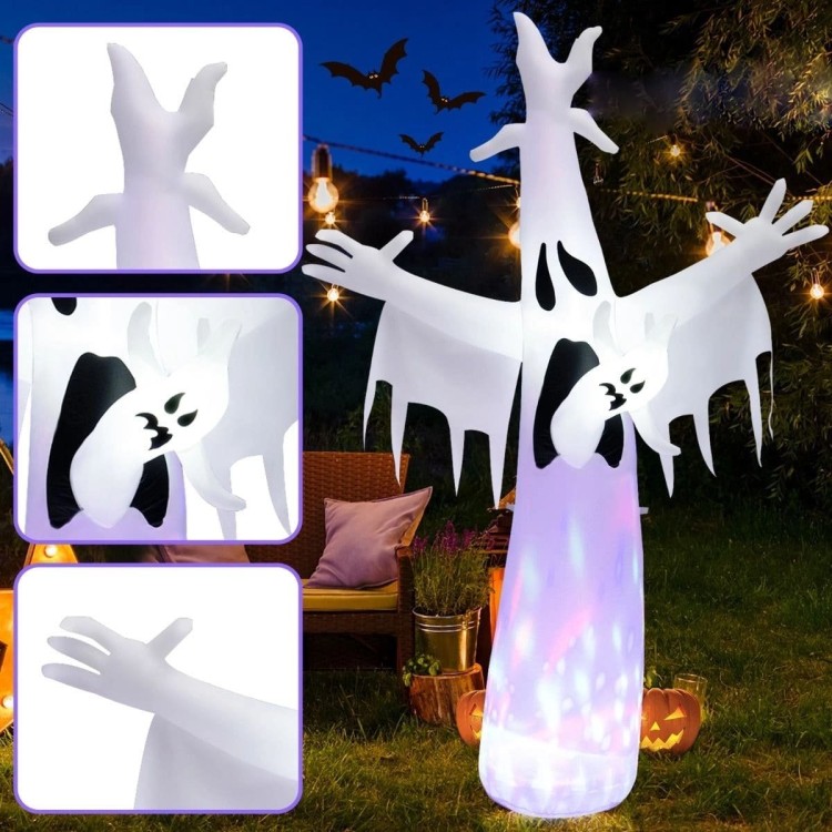 Dekoracja Halloween Gigantyczny duch 244 cm