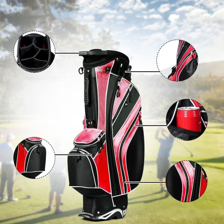 Torba golfowa z zapinanymi na zamek przegródkami i kieszonką termoizolacyjną