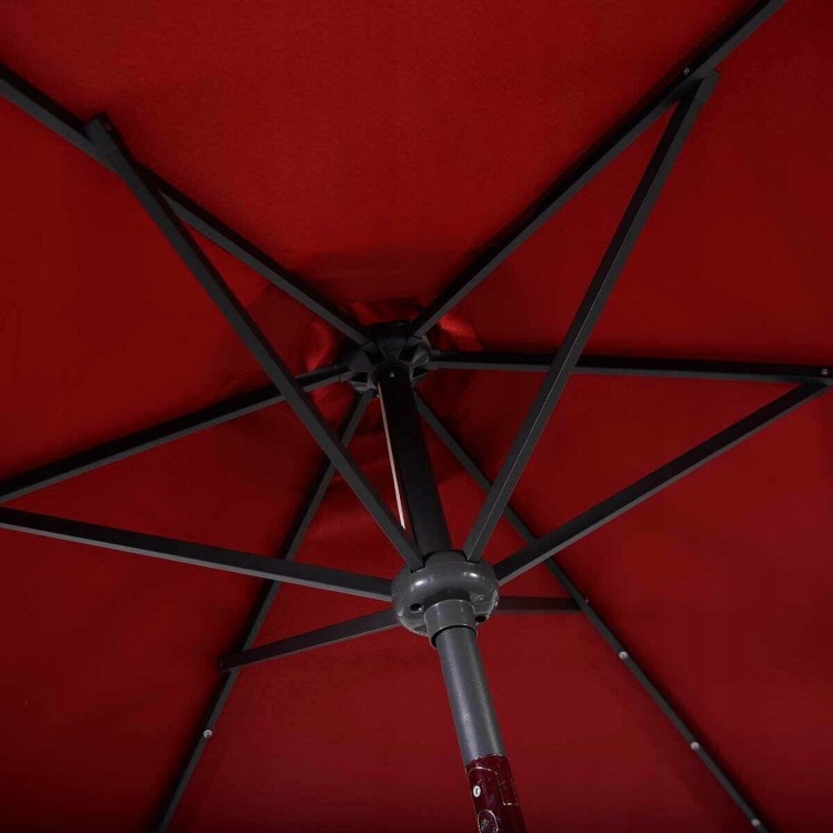 Parasol ogrodowy z solarnymi diodami led 300 cm