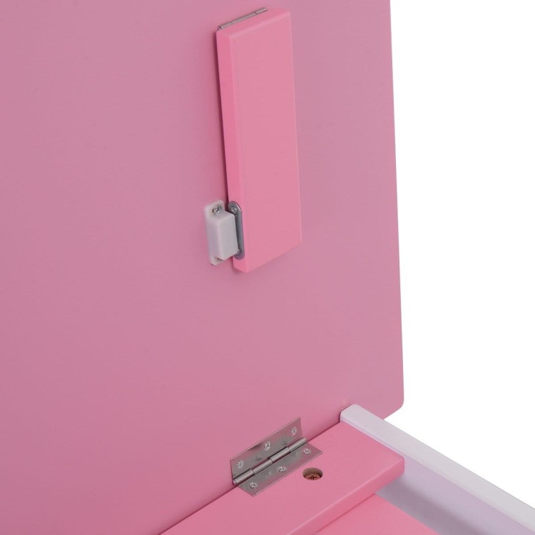 Biurko szkolne stół kreślarski dla dziecka pink