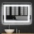 Lustro łazienkowe z podświetleniem led na dotyk 70x50 cm