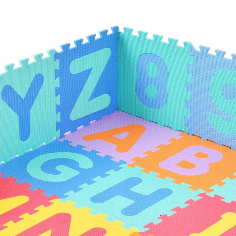 Duża piankowa mata edukacyjna puzzle