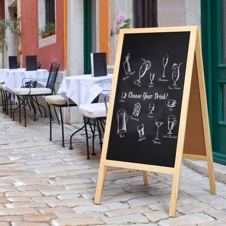 Tablica kredowa potykacz stojak reklamowy