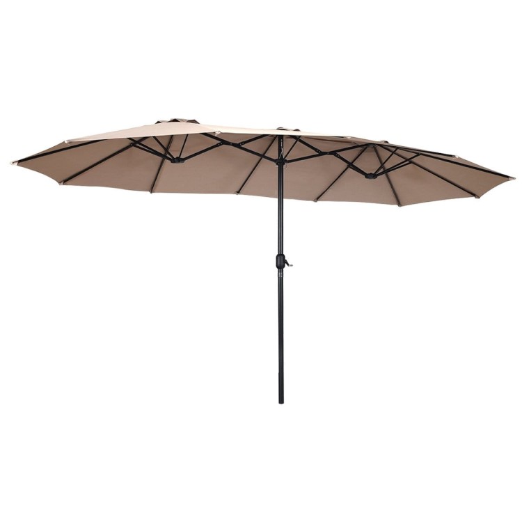 Podwójny parasol ogrodowy na taras 460 cm