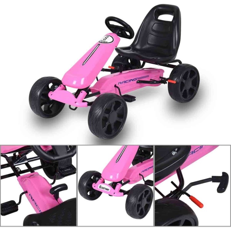 Gokart na pedały auto dla dzieci solidne koła EVA