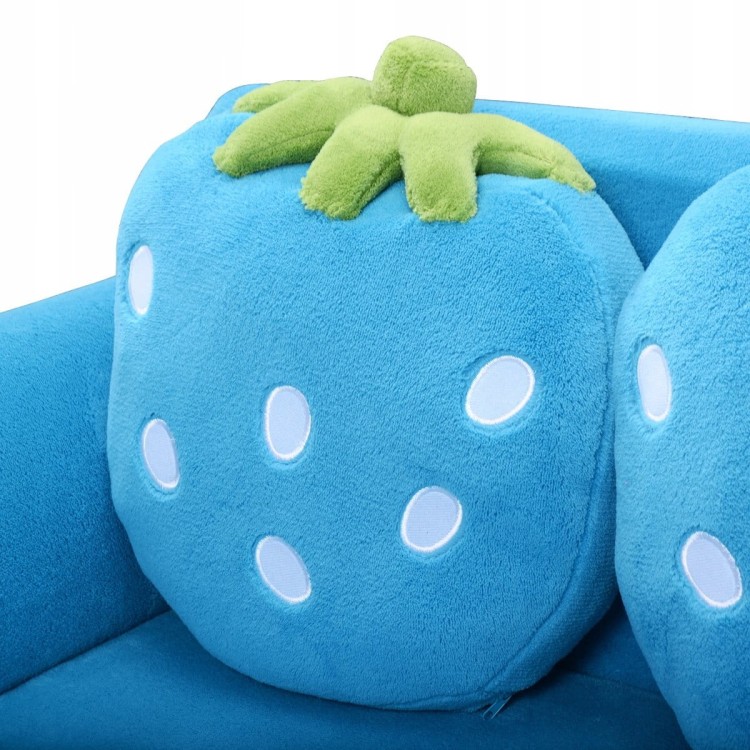 Mini sofa kanapa dla dzieci truskawka