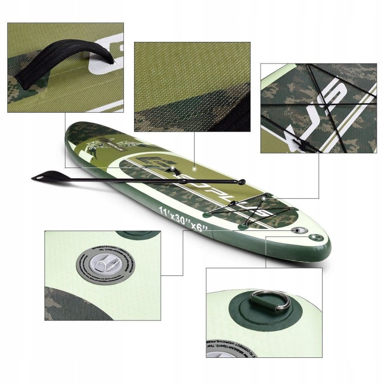 Deska sup stand up board pompowana do wiosłowania 335 cm