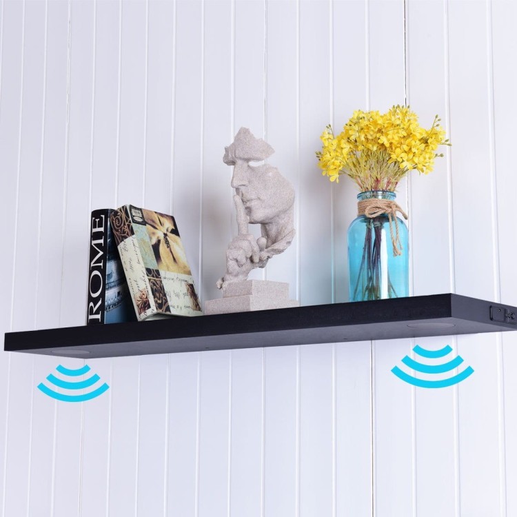 Półka ścienna z głośnikami stereo bluetooth