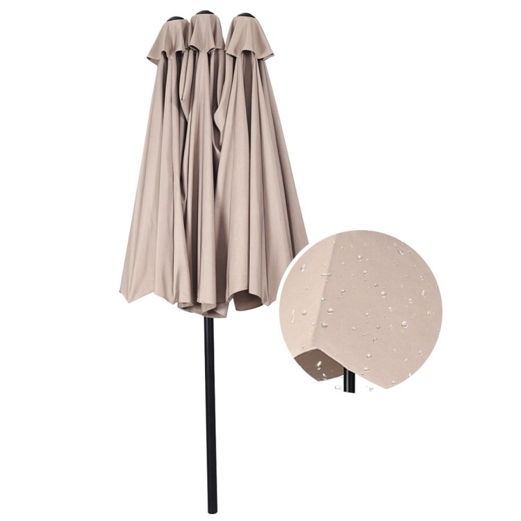 Podwójny parasol ogrodowy na taras 460 cm