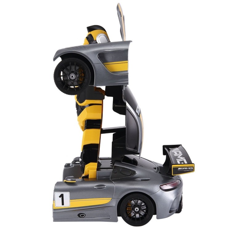 Zdalnie sterowany robot transformujący się w samochód sportowy