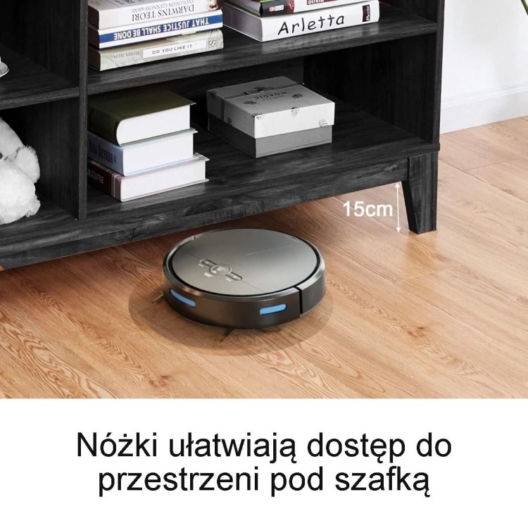 Drewniana szafka RTV z półkami 147 x 40 x 61 cm