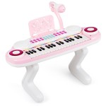 Pianino dla dzieci z mikrofonem i muzyką