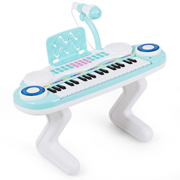Pianino dla dzieci z mikrofonem i muzyką