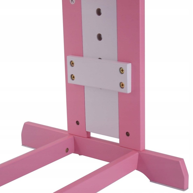 Biurko szkolne stół kreślarski dla dziecka pink