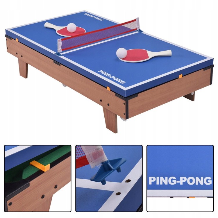 Zestaw do gry w piłkarzyki bilard tenis stołowy hokej