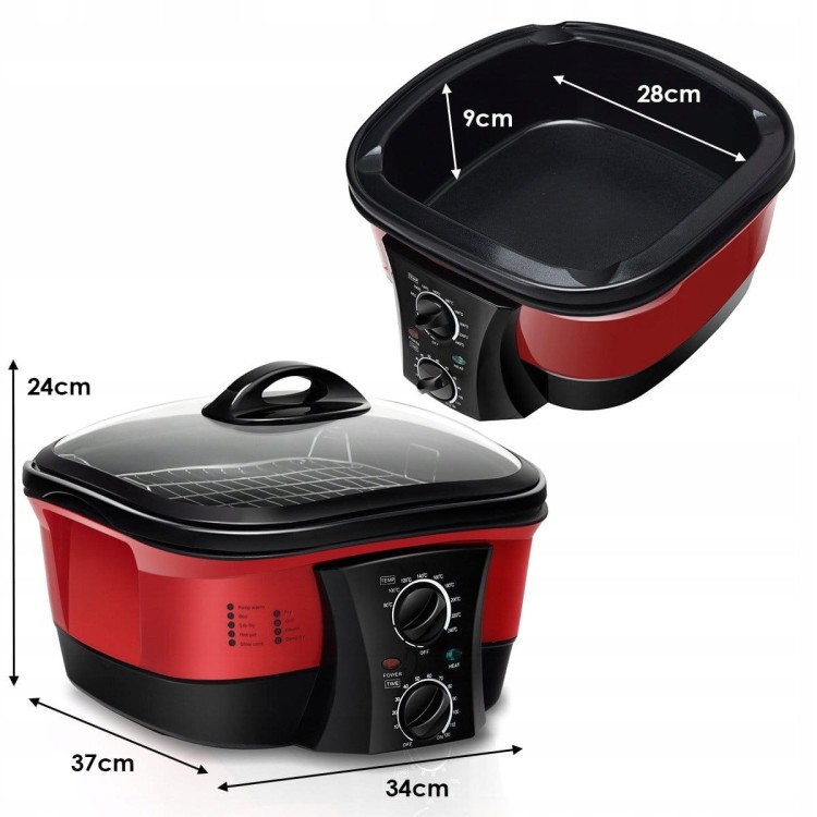 Wielofunkcyjny wolnowar slow cooker parowar 5l