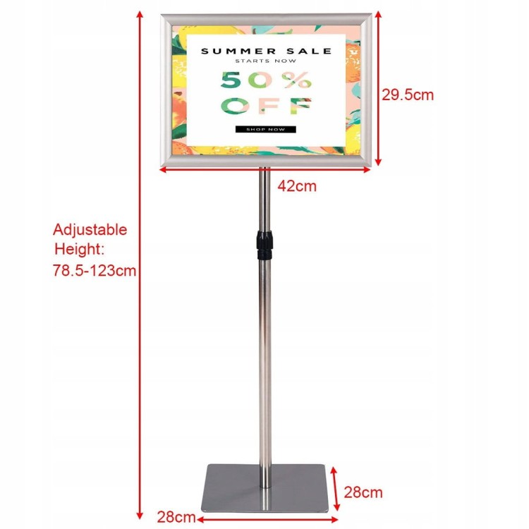 Stojak reklamowy na plakaty 28x43 cm