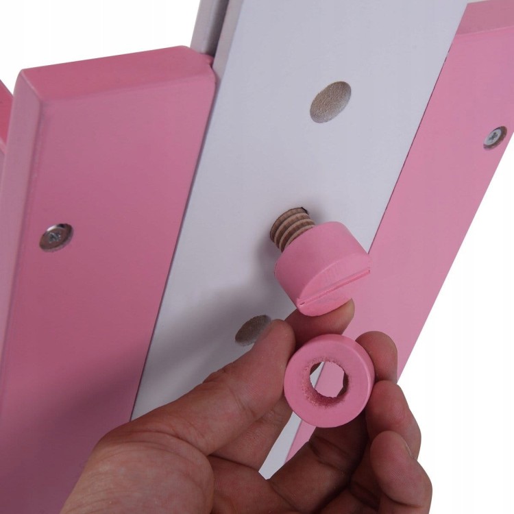 Biurko szkolne stół kreślarski dla dziecka pink