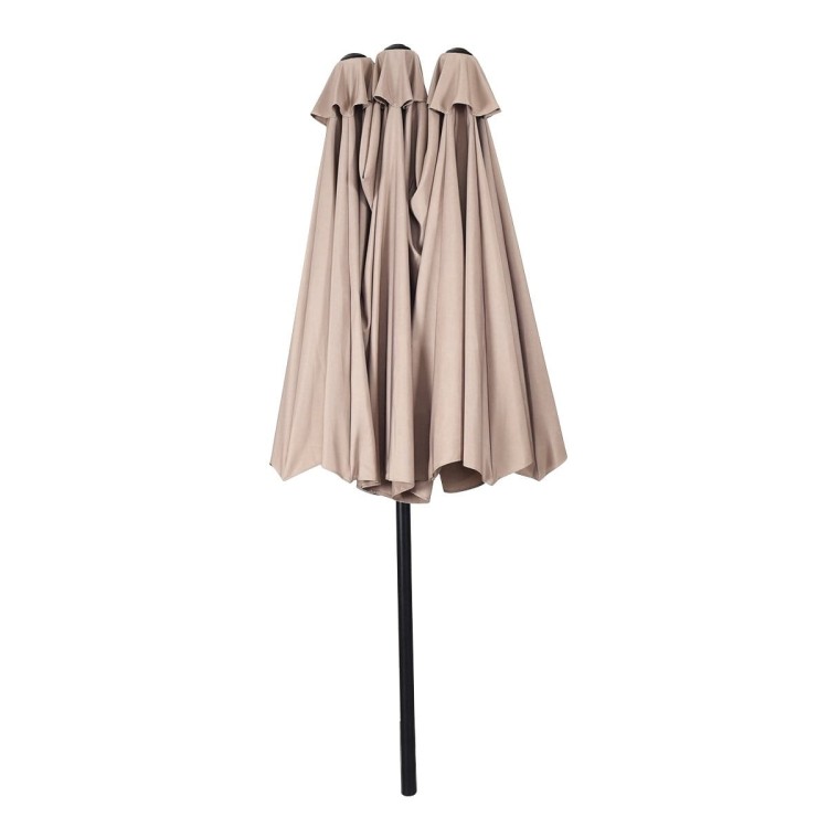 Podwójny parasol ogrodowy na taras 460 cm