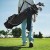 Torba na kije golfowe z 4 kieszeniami