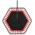 Trampolina fitness z uchwytem i cichymi gumami bungee