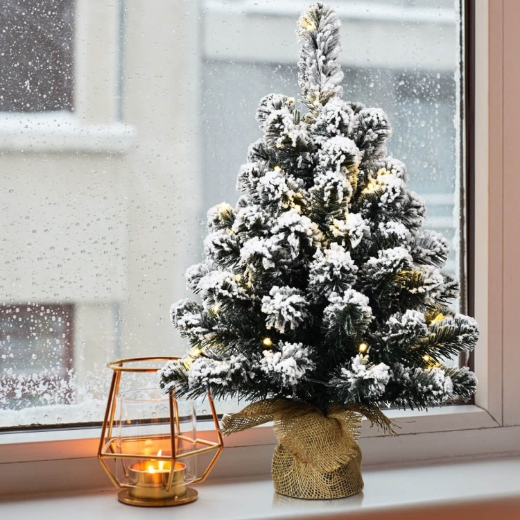 Sztuczna mini choinka 60 cm z lampkami LED