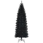 Sztuczna choinka 210 cm czarna wąska
