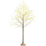 Drzewko lampka 180 cm imitacja brzozy ze światełkami LED
