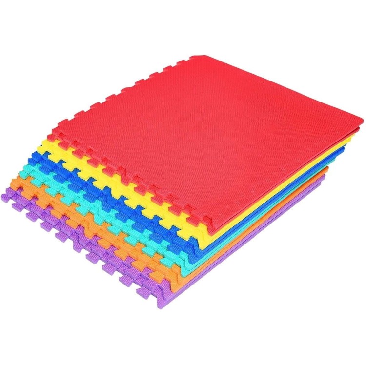 Kolorowa mata piankowa puzzle dla dzieci 12 elementów