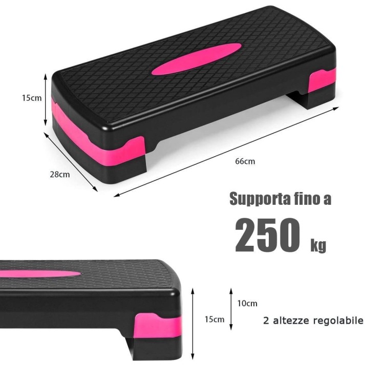 Stepper do aerobiku regulowany 2-stopniowy