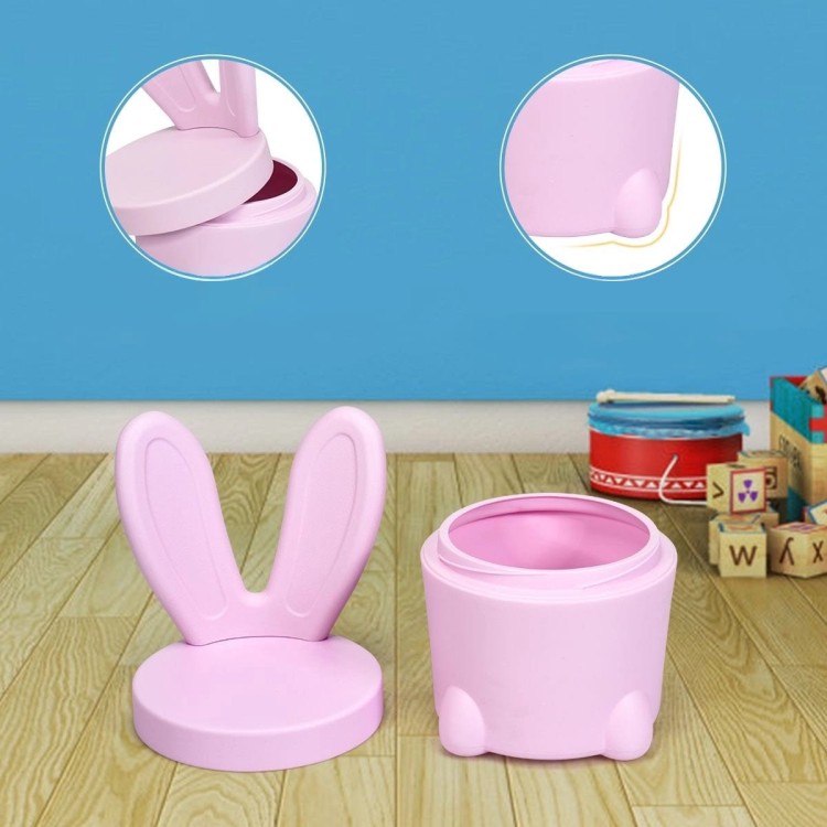 Plastikowe krzesełko dla dzieci w kształcie królika 34,5 x 33 x 32 cm