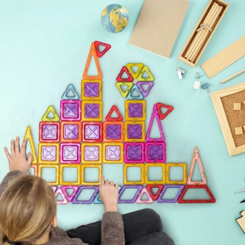 Magnetyczne klocki edukacyjne dla dzieci 77 elementów