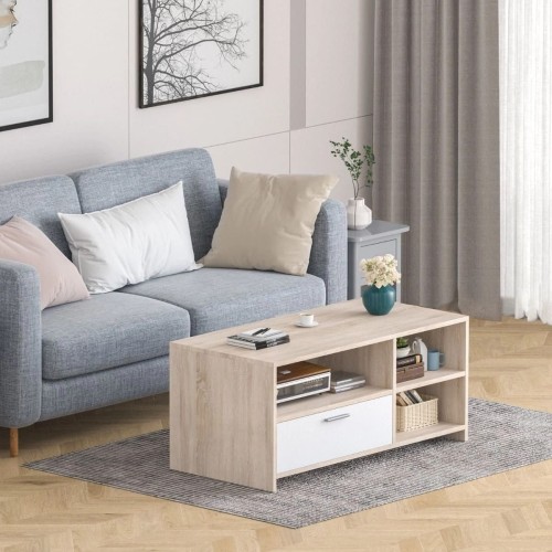 Nowoczesna szafka RTV  komoda z półkami i szufladą 110 x 52,5 x 49 cm