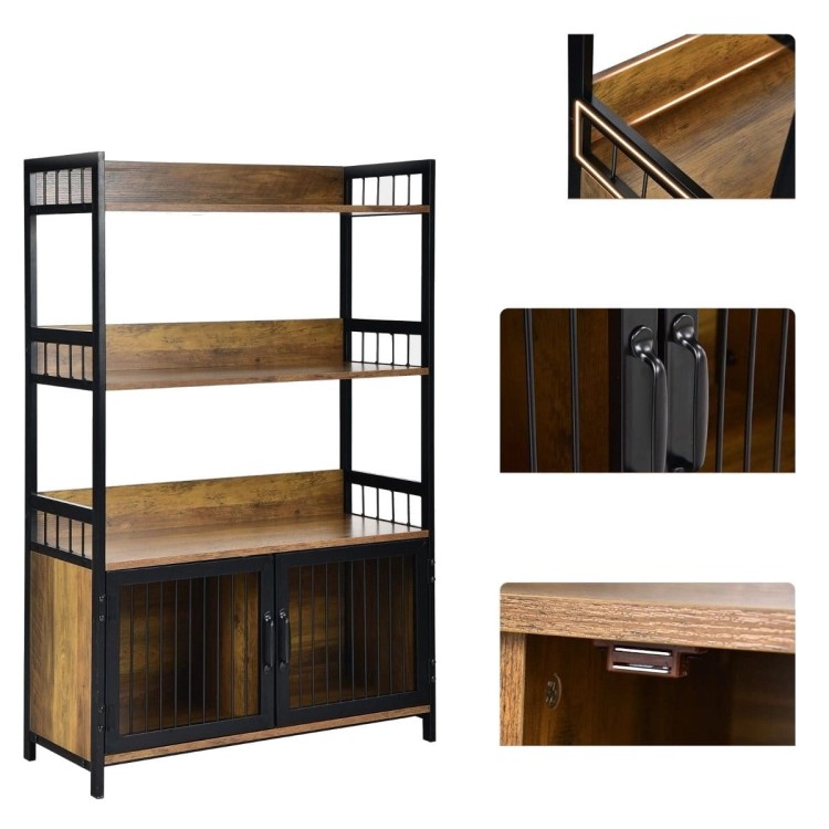 Regał 3-poziomowy  80 x 35 x 125,5 cm