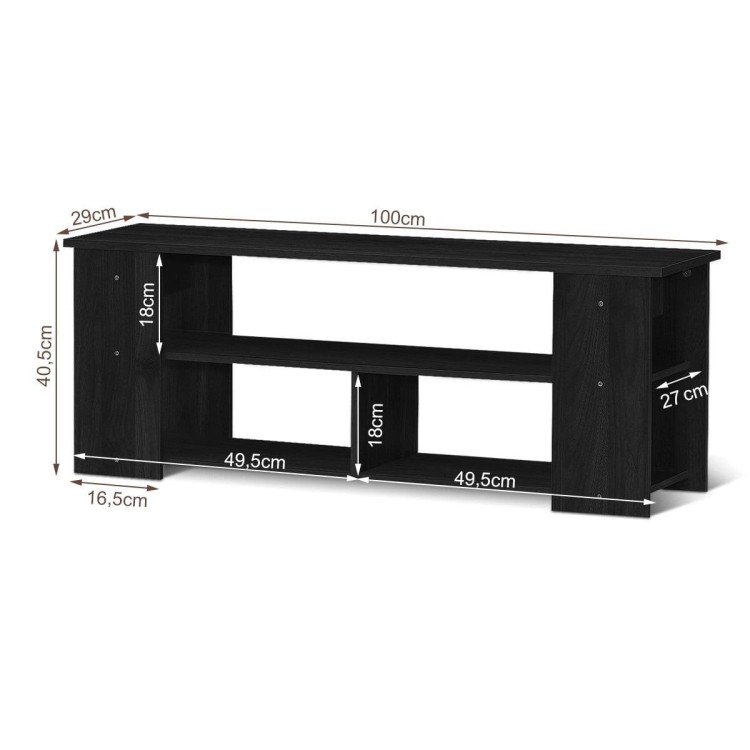 Komoda RTV z 3 otwartymi półkami 100 x 29 x 40,5 cm
