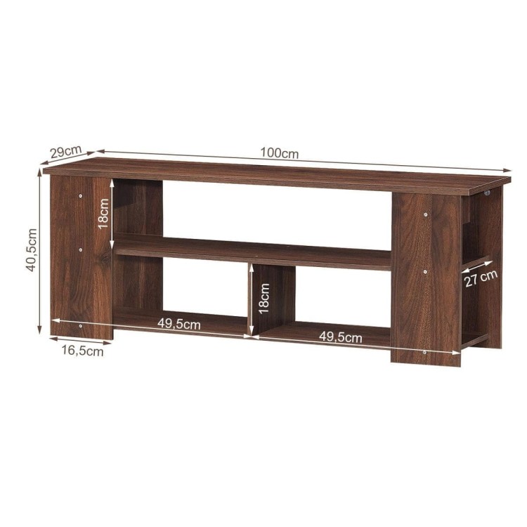Komoda RTV z 3 otwartymi półkami 100 x 29 x 40,5 cm