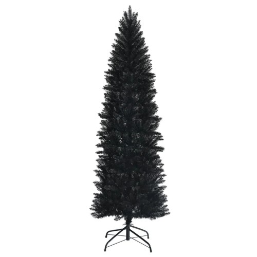 Unikalna sztuczna choinka 180 cm czarna wąska