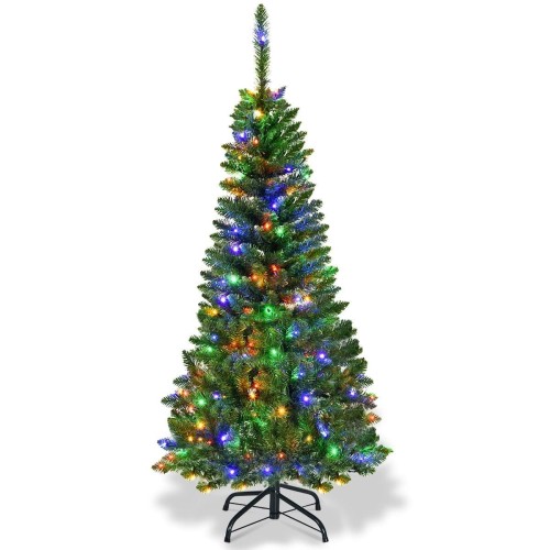 Mała choinka 135 cm z lampkami LED i stojakiem