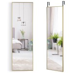 Wysokie lustro prostokątne do zawieszenia 120 x 37 cm