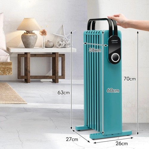 Grzejnik olejowy 1500W z kółkami