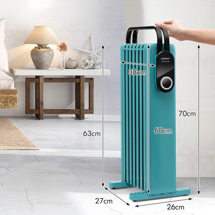 Grzejnik olejowy 1500W z kółkami