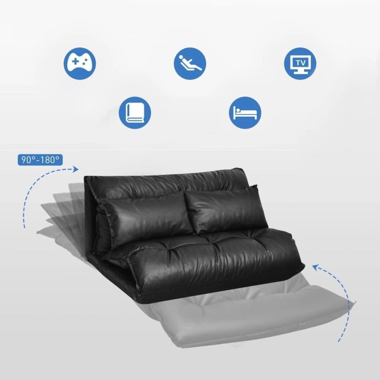 Sofa podłogowa z regulacją nachylenia 227 x 110 x 13 cm